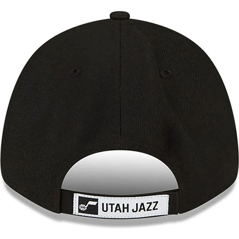 sort-justerbar-curved-kasket-9forty-the-league-fra-utah-jazz-nba-fra-new-era