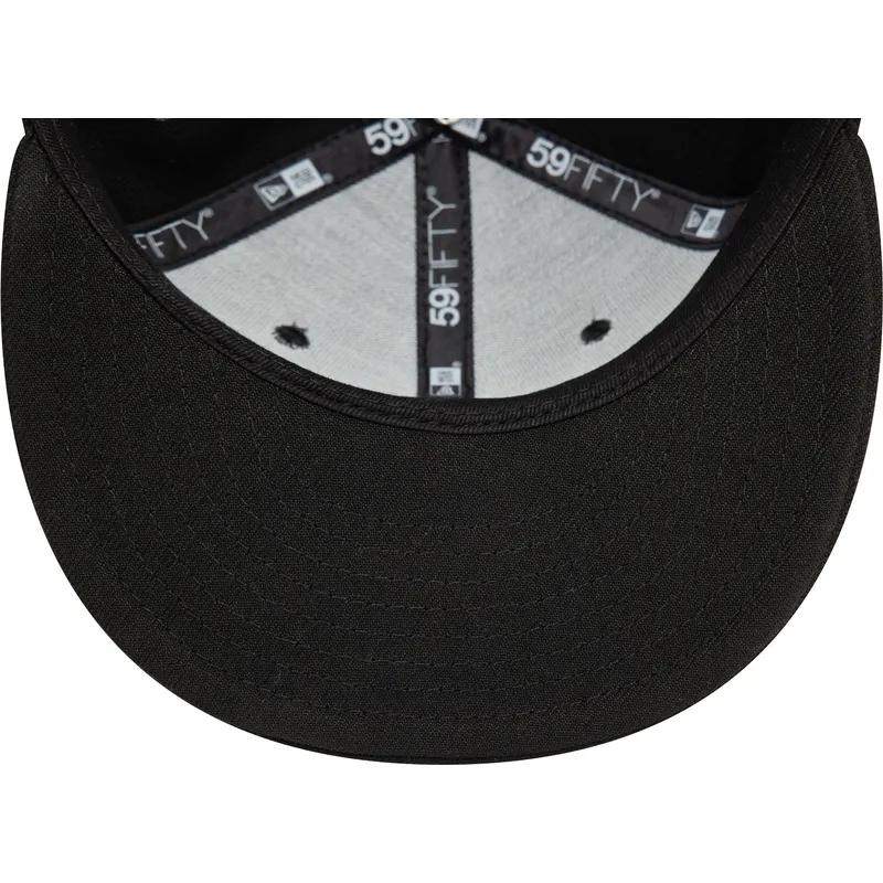 cappello-piatto-nero-aderente-per-bambino-59fifty-dei-new-york-yankees-mlb-di-new-era