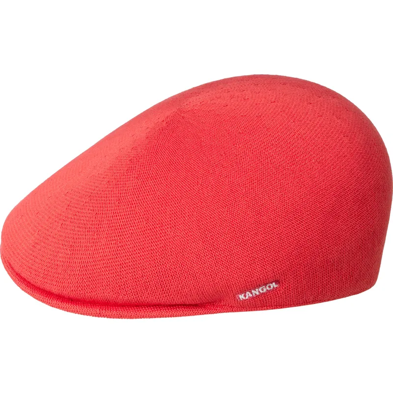 kangol-bamboo-507-cayenne-red-flat-cap