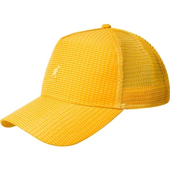 Kangol Seersucker Mesh Warm Apricot gul truckerkeps