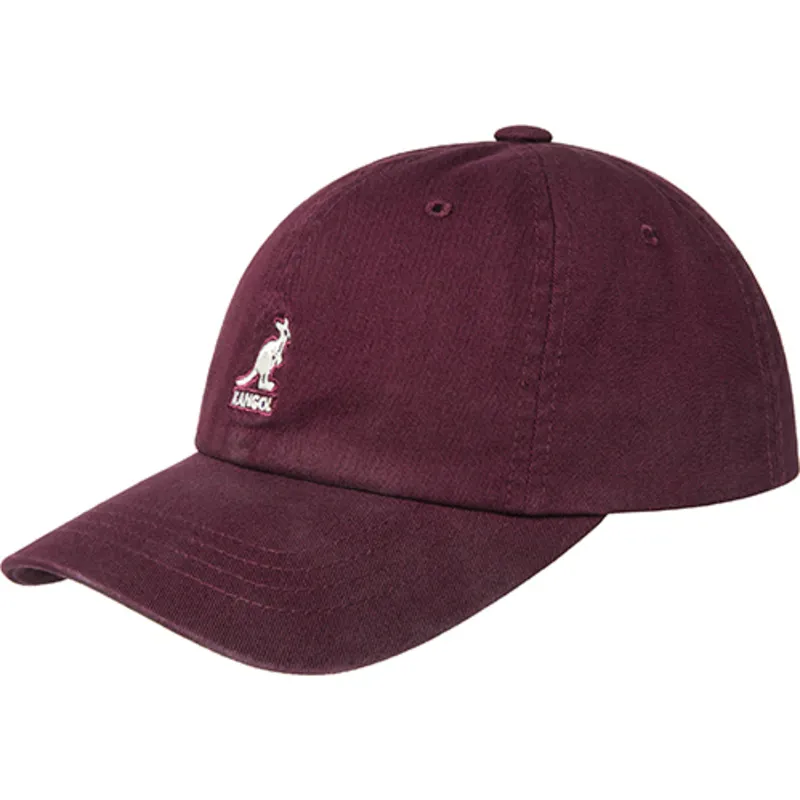 regulowana-bordowa-czapka-z-daszkiem-washed-baseball-cordovan-marki-kangol