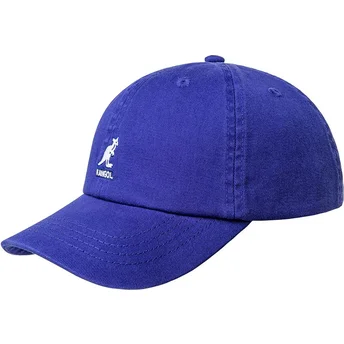 Kangol Verstellbare Gebogene Kappe Washed Baseball Starry Blue in Blau