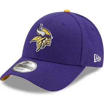 cappellino-con-visiera-curva-viola-regolabile-9forty-the-league-dei-minnesota-vikings-nfl-di-new-era