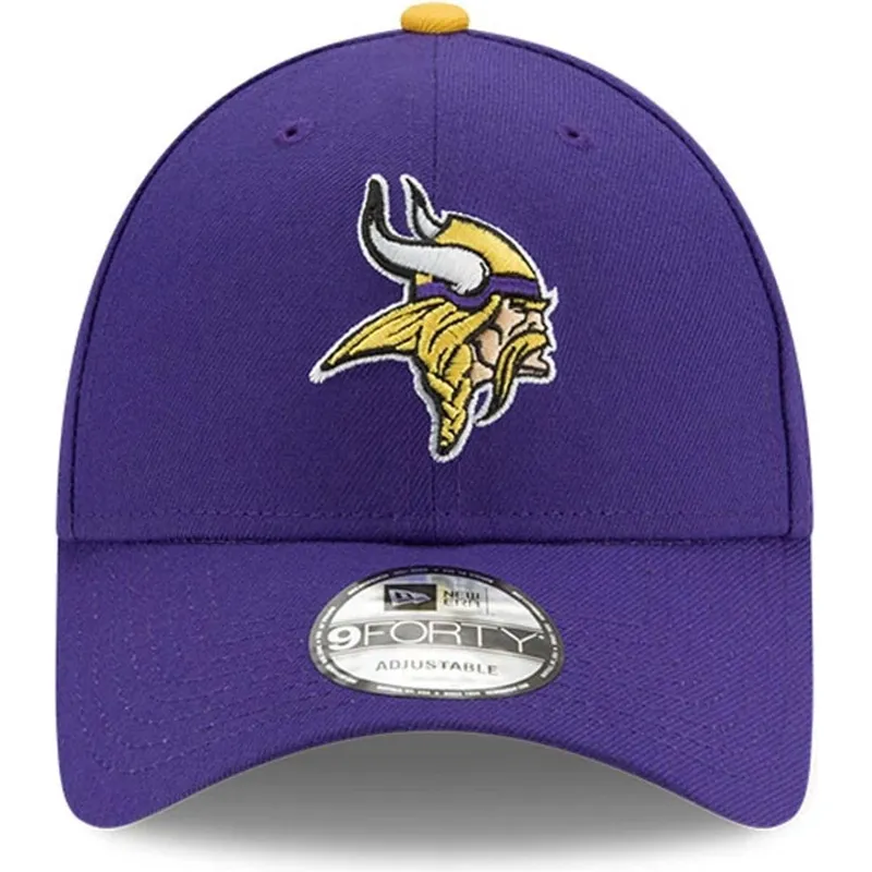 cappellino-con-visiera-curva-viola-regolabile-9forty-the-league-dei-minnesota-vikings-nfl-di-new-era
