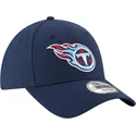 cappellino-visiera-curva-blu-marino-regolabile-9forty-the-league-di-tennessee-titans-nfl-di-new-era