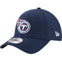 justerbar-marinebla-kurvet-kasket-9forty-the-league-fra-tennessee-titans-nfl-fra-new-era