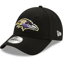 casquette-courbee-noire-ajustable-9forty-the-league-baltimore-ravens-nfl-new-era