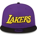 fioletowo-czarna-plaska-czapka-snapback-9fifty-statement-los-angeles-lakers-nba-od-new-era
