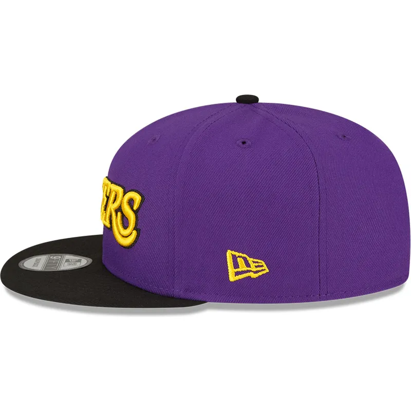 los-angeles-lakers-nba-9fifty-statement-lila-och-svart-snapback-flat-keps-fran-new-era