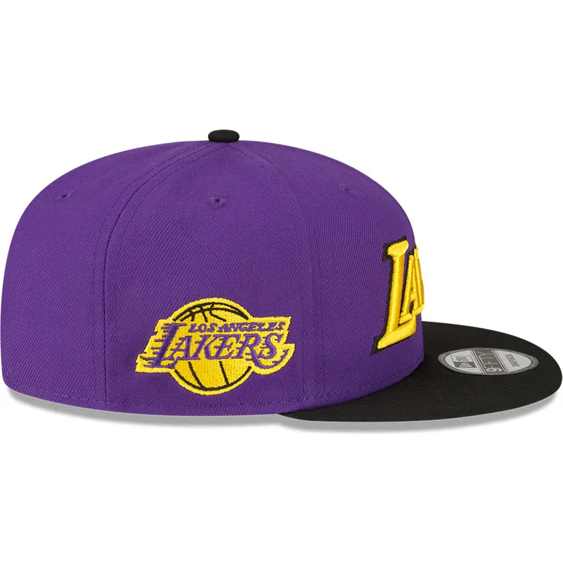 violet-og-sort-flat-cap-snapback-9fifty-statement-fra-los-angeles-lakers-nba-fra-new-era