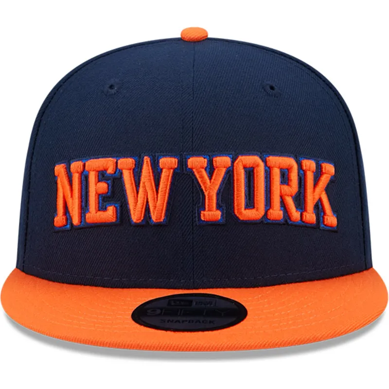 granatowo-pomaranczowa-czapka-z-daszkiem-snapback-9fifty-statement-new-york-knicks-nba-marki-new-era