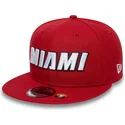 czerwona-czapka-z-daszkiem-snapback-9fifty-statement-miami-heat-nba-marki-new-era