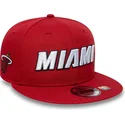 casquette-plate-rouge-snapback-9fifty-statement-miami-heat-nba-new-era