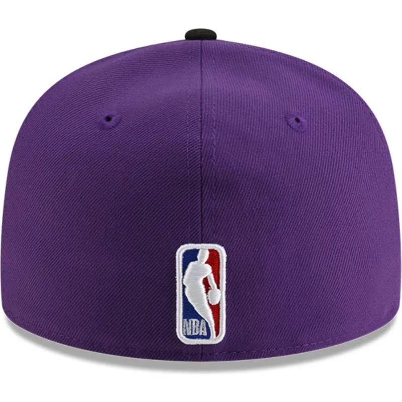 cappello-piatto-viola-e-nero-aderente-59fifty-statement-dei-los-angeles-lakers-nba-di-new-era