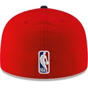 casquette-plate-rouge-et-bleue-marine-ajustee-59fifty-statement-los-angeles-clippers-nba-new-era