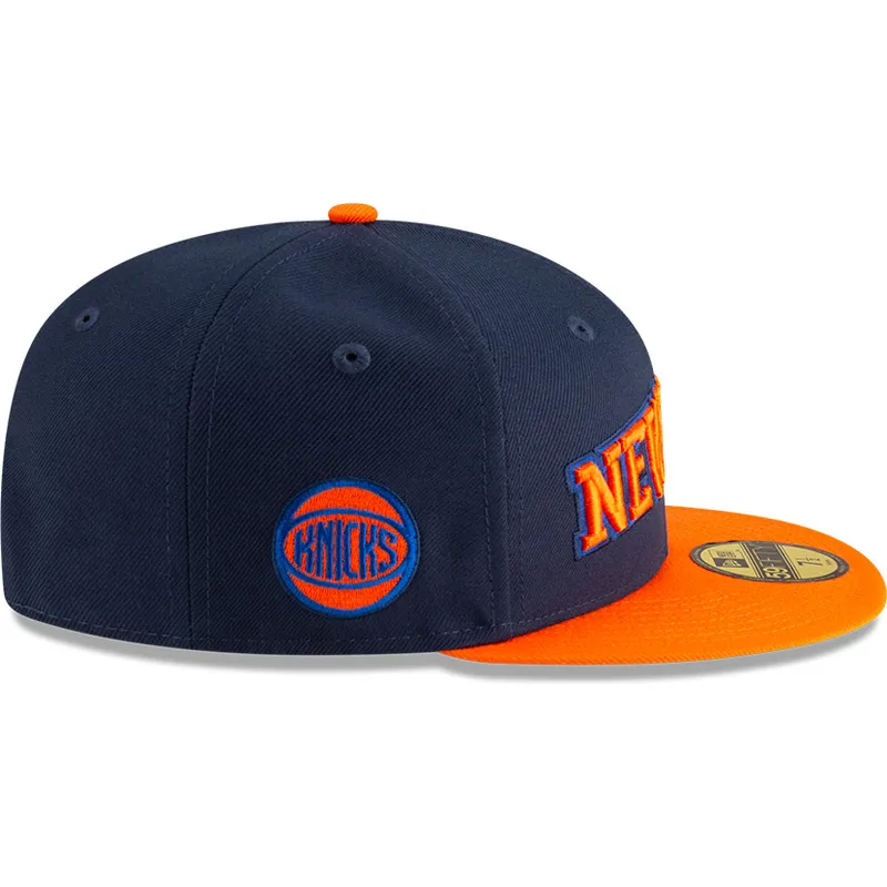 granatowo-pomaranczowa-dopasowana-czapka-z-daszkiem-59fifty-statement-new-york-knicks-nba-od-new-era