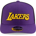 cappellino-curvo-viola-e-nero-snapback-9seventy-statement-stretch-snap-dei-los-angeles-lakers-nba-di-new-era