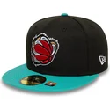 casquette-plate-noire-et-verte-ajustee-59fifty-classic-memphis-grizzlies-nba-new-era