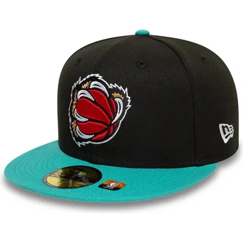 Gorra plana negra y verde ajustada 59FIFTY Classic de Memphis Grizzlies NBA de New Era