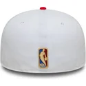 cappellino-piatto-bianco-e-rosso-aderente-59fifty-classic-dei-golden-state-warriors-nba-di-new-era