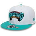 cappello-piatto-bianco-e-verde-snapback-9fifty-classic-di-memphis-grizzlies-nba-di-new-era