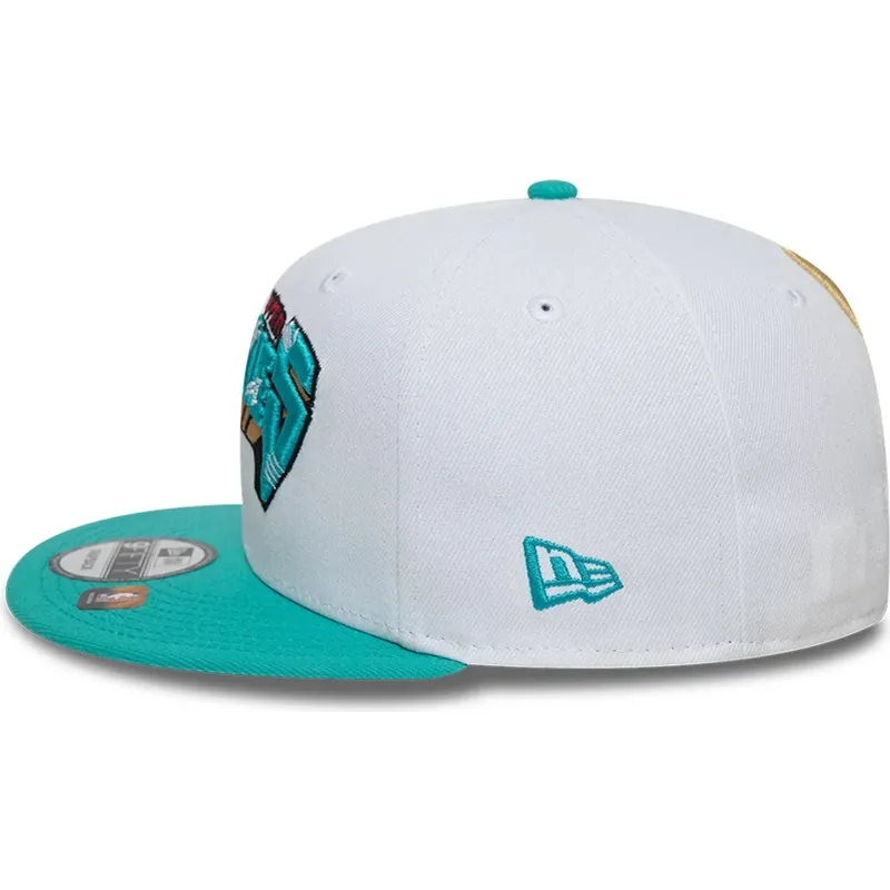 cappello-piatto-bianco-e-verde-snapback-9fifty-classic-di-memphis-grizzlies-nba-di-new-era