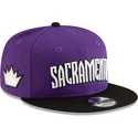 cappello-piatto-viola-e-nero-snapback-9fifty-classic-di-sacramento-kings-nba-di-new-era