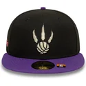 toronto-raptors-nba-new-era-59fifty-classic-sort-og-violet-justerbar-flad-kasket