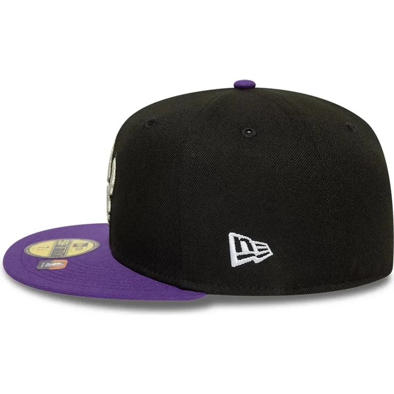 cappello-piatto-nero-e-viola-aderente-59fifty-classic-di-toronto-raptors-nba-di-new-era