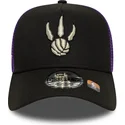 schwarze-und-violette-a-frame-classic-trucker-cap-der-toronto-raptors-nba-von-new-era