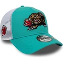 grune-und-weisse-trucker-kappe-a-frame-classic-der-memphis-grizzlies-nba-von-new-era