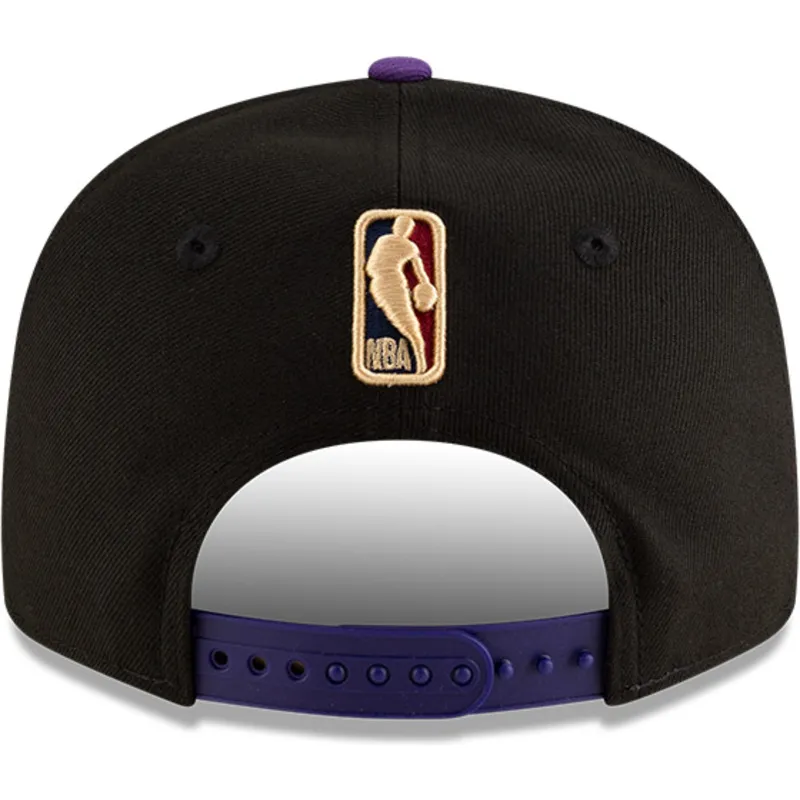 cappello-piatto-nero-e-viola-snapback-9fifty-classic-di-toronto-raptors-nba-di-new-era