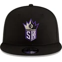 cappello-piatto-nero-snapback-9fifty-classic-dei-sacramento-kings-nba-di-new-era