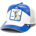 casquette-trucker-bleue-et-blanche-chevre-moto-lamba-goat-the-farm-goorin-bros