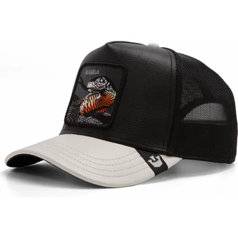 Goorin Bros. Mamba Shleather Snake The Farm Black and Grey Trucker Hat