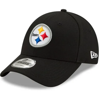 Mützen gebogen schwarz verstellbares band 9FORTY The League der Pittsburgh Steelers NFL von New Era
