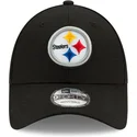 cappellino-visiera-curva-nero-regolabile-9forty-the-league-di-pittsburgh-steelers-nfl-di-new-era