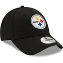 cappellino-visiera-curva-nero-regolabile-9forty-the-league-di-pittsburgh-steelers-nfl-di-new-era