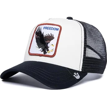 Cappellino trucker bianco Aquila Freedom di Goorin Bros.