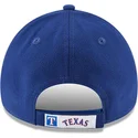 blaue-verstellbare-gebogene-kappe-9forty-the-league-der-texas-rangers-mlb-von-new-era