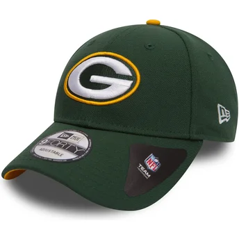 Cappellino visiera curva verde regolabile 9FORTY The League di Green Bay Packers NFL di New Era