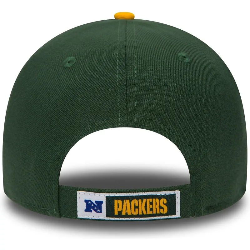 grune-verstellbare-curved-cap-9forty-the-league-der-green-bay-packers-nfl-von-new-era