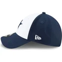 cappellino-visiera-curva-bianco-e-blu-marino-regolabile-9forty-the-league-di-dallas-cowboys-nfl-di-new-era