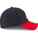 justerbar-marinebla-og-rod-kurvet-kasket-9forty-the-league-fra-atlanta-braves-mlb-fra-new-era