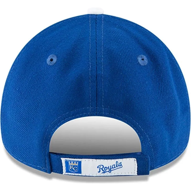 blaue-verstellbare-curved-cap-9forty-the-league-der-kansas-city-royals-mlb-von-new-era