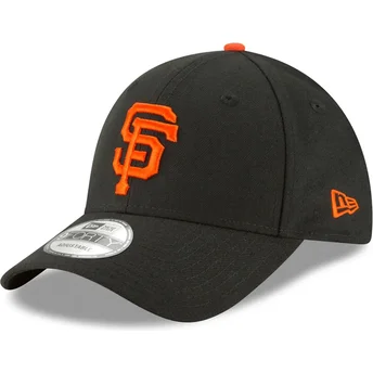 schwarze-verstellbare-gebogene-kappe-9forty-the-league-der-san-francisco-giants-mlb-von-new-era