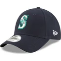 cappellino-visiera-curva-blu-marino-regolabile-9forty-the-league-di-seattle-mariners-mlb-di-new-era