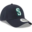 cappellino-visiera-curva-blu-marino-regolabile-9forty-the-league-di-seattle-mariners-mlb-di-new-era