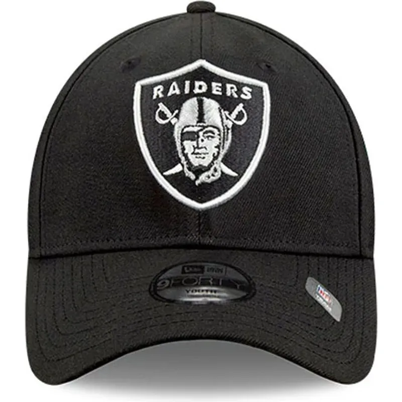 sort-justerbar-curved-kasket-9forty-the-league-fra-las-vegas-raiders-nfl-fra-new-era