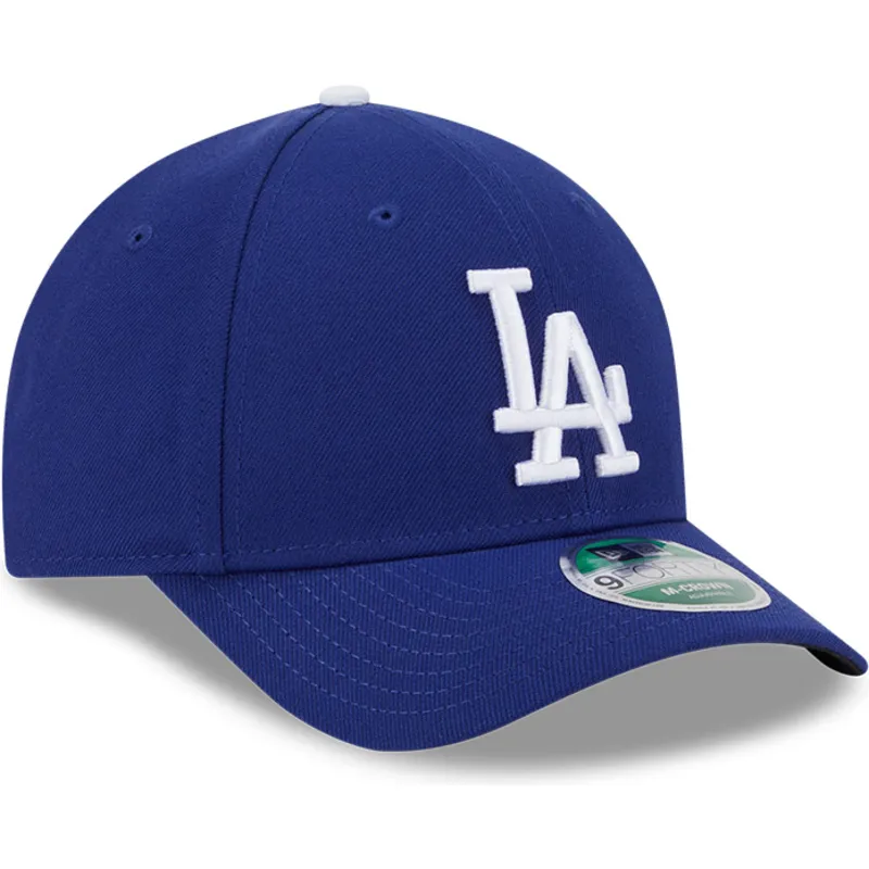 blaue-gebogene-snapback-kappe-9forty-m-crown-player-replica-der-los-angeles-dodgers-mlb-von-new-era